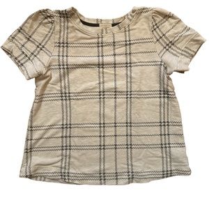 Anthropologie houndstooth t-shirt